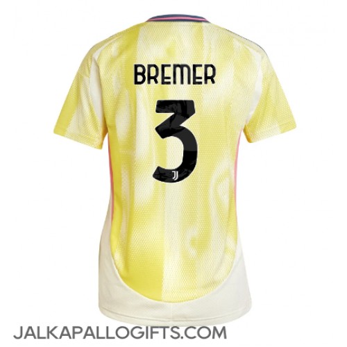 Juventus Gleison Bremer #3 Vieraspaita Naiset 2024-25 Lyhythihainen